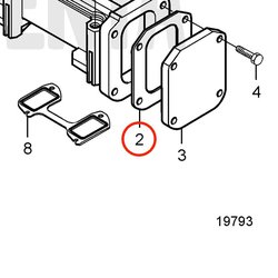 Guarnizione originale Volvo Penta VOP20405613 | MD2010