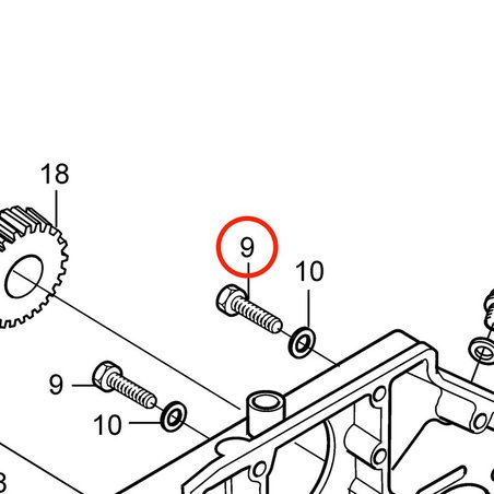 Vite originale Volvo Penta VOP20405653 | MD2010