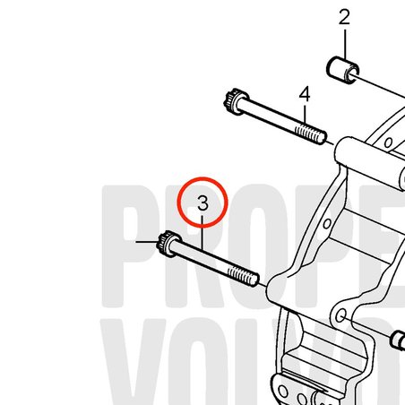 Vite a sei denti originale Volvo Penta VOP20405714 | MD2010