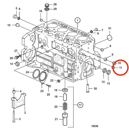 Spina originale Volvo Penta VOP20405719 | MD2010