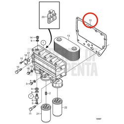 Junta original Volvo Penta VOP20405747 | MD2010