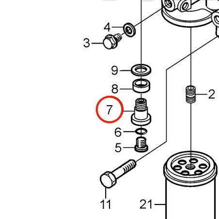 Original Volvo Penta Schraube VOP20405752 | MD2010