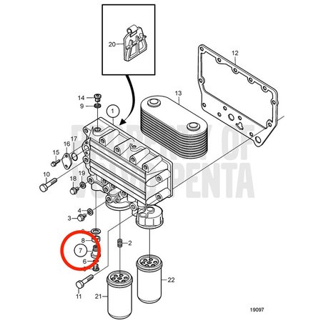 Original Volvo Penta Schraube VOP20405752 | MD2010