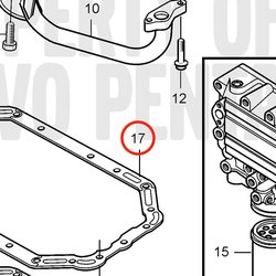 Original Volvo Penta Dichtung VOP20405843 | MD2010