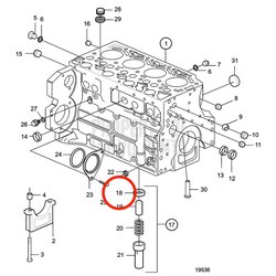 Anello originale Volvo Penta VOP20405904 | MD2010