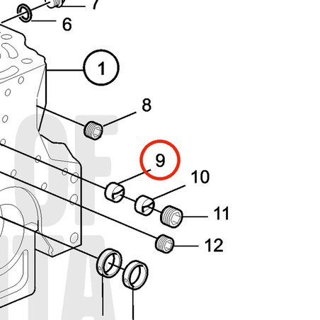 Manchon de guidage d'origine Volvo Penta VOP20405906 | MD2010