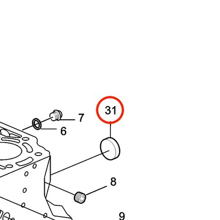 Tappo tappo originale Volvo Penta VOP20405986 | MD2010