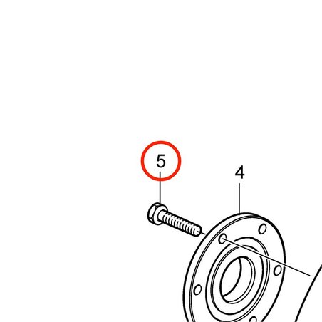 Vite originale Volvo Penta VOP20412357 | MD2010