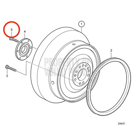 Vite originale Volvo Penta VOP20412357 | MD2010