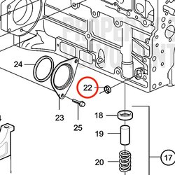 Tappo tappo originale Volvo Penta VOP20412745 | MD2010