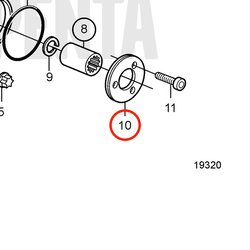 Arandela Axial Original Volvo Penta VOP20450811 | MD2010