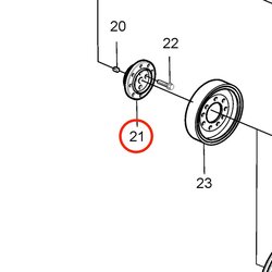 Flangia originale Volvo Penta VOP20450843 | MD2010