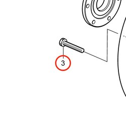 Vite esagonale originale Volvo Penta VOP20459926 | MD2010