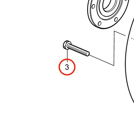 Vite esagonale originale Volvo Penta VOP20459926 | MD2010