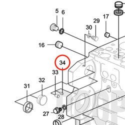 Vite di arresto originale Volvo Penta VOP20459970 | MD2010