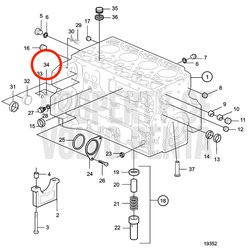 Original Volvo Penta Anschlagschraube VOP20459970 | MD2010