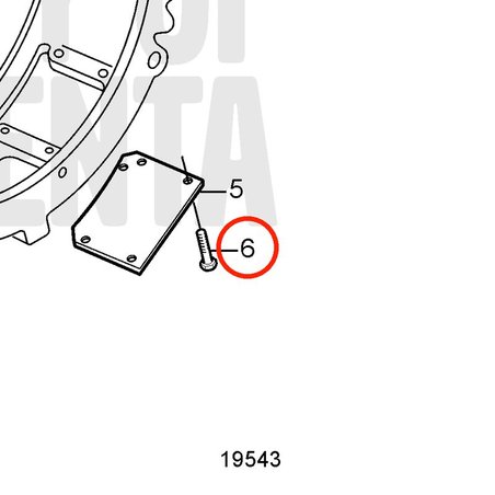 Vite esagonale originale Volvo Penta VOP20459986 | MD2010