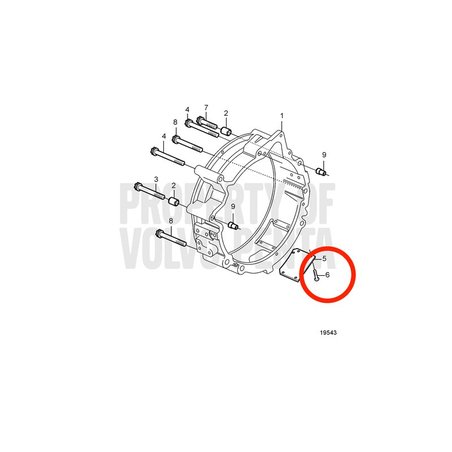 Vite esagonale originale Volvo Penta VOP20459986 | MD2010