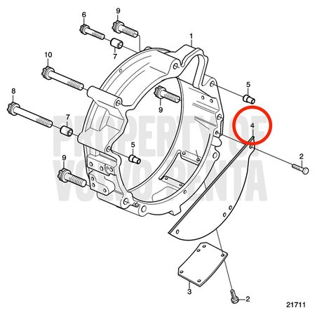 Copertura originale Volvo Penta VOP20459989 | MD2010