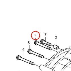 Vite a sei denti originale Volvo Penta VOP20459995 | MD2010
