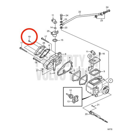 Original Volvo Penta Sechskantschraube VOP20460082 | MD2010
