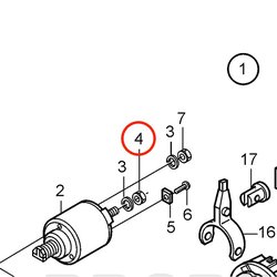 Dado esagonale originale Volvo Penta VOP20460118 | MD2010