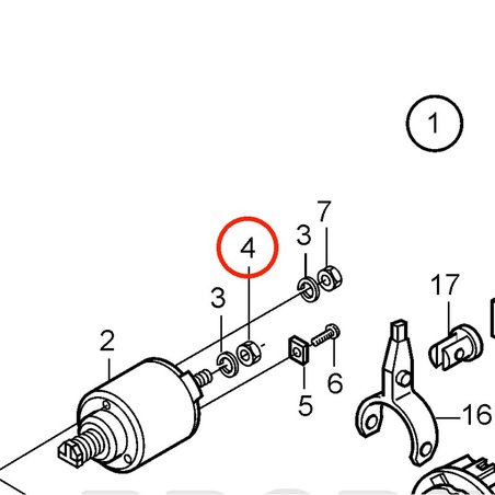 Porca hexagonal original Volvo Penta VOP20460118 | MD2010