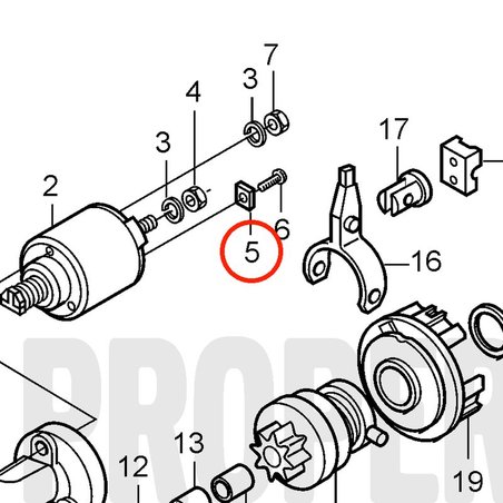 Braçadeira original Volvo Penta VOP20460120 | MD2010