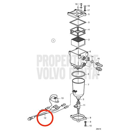 Cabo original Volvo Penta VOP20460245 | MD2010