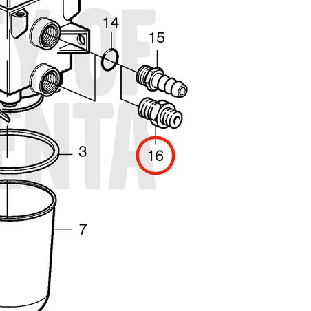 Original Volvo Penta Nippel VOP20460250 | MD2010