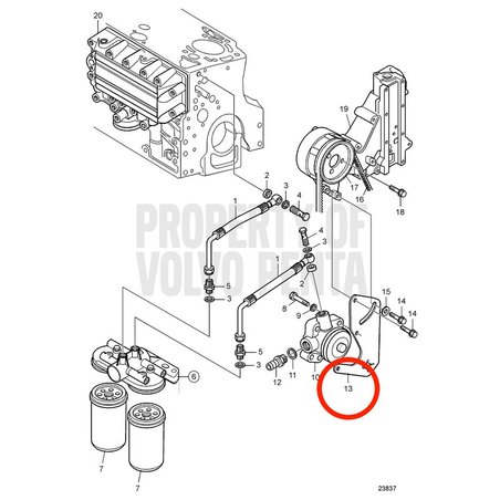 Console originale Volvo Penta VOP20460254 | MD2010