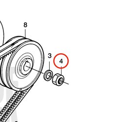 Tuerca Original Volvo Penta VOP20460368 | MD2010