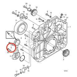 Vite a sei denti originale Volvo Penta VOP20460508 | MD2010