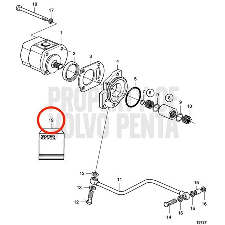 Juego de Juntas Original Volvo Penta VOP20460514 | MD2010