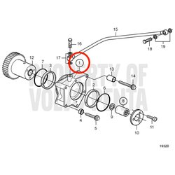 Brida de Cojinete Original Volvo Penta VOP20460518 | MD2010