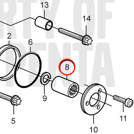 Tuyau d'origine Volvo Penta VOP20460520 | MD2010