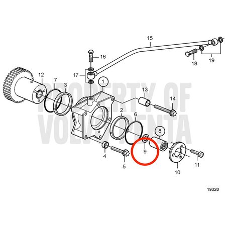 Cursore originale Volvo Penta VOP20460522 | MD2010