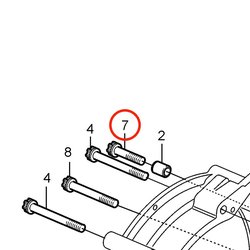 Vite a sei denti originale Volvo Penta VOP20460931 | MD2010