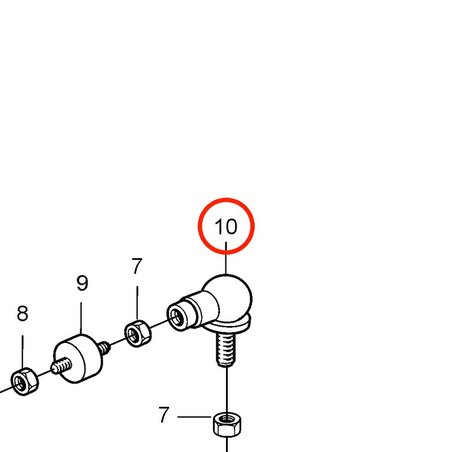 Giunto sferico originale Volvo Penta VOP20464445 | MD2010