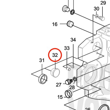 Spina originale Volvo Penta VOP20464563 | MD2010