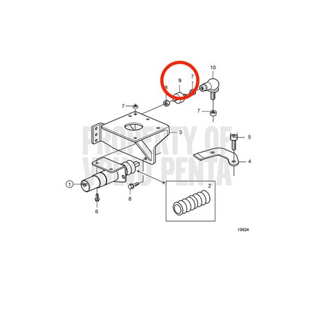 Original Volvo Penta Gummistopfen VOP20476626 | MD2010