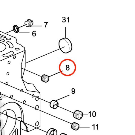 Spina originale Volvo Penta VOP20508600 | MD2010