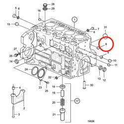 Spina originale Volvo Penta VOP20508600 | MD2010