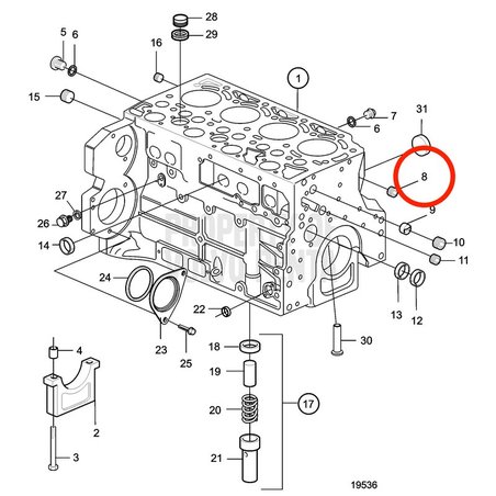 Spina originale Volvo Penta VOP20508600 | MD2010