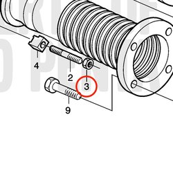 Dado esagonale originale Volvo Penta VOP20517048 | MD2010