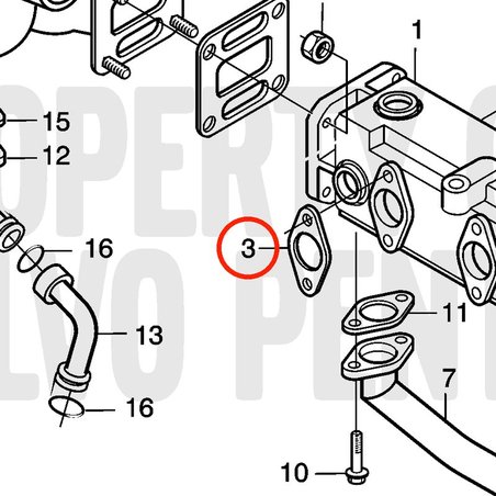Junta original Volvo Penta VOP20557208 | MD2010