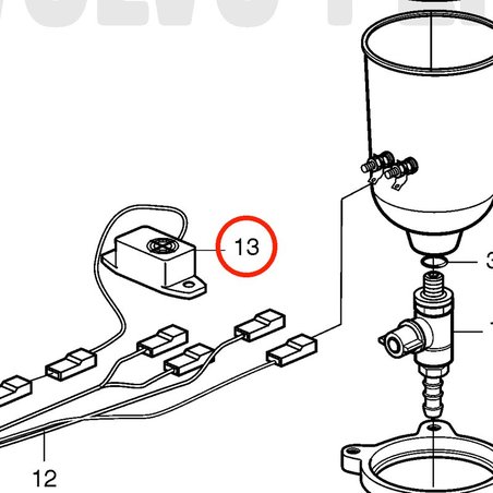 Clacson originale Volvo Penta VOP20703820 | MD2010