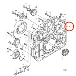 Coperchio distribuzione originale Volvo Penta VOP20743680 | MD2010