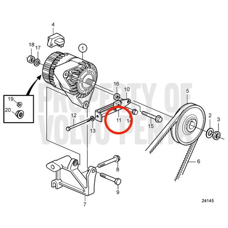 Bloc de tension d'origine Volvo Penta VOP20756597 | MD2010