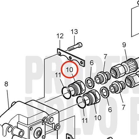 Adaptateur Volvo Penta d'origine VOP20799245 | MD2010